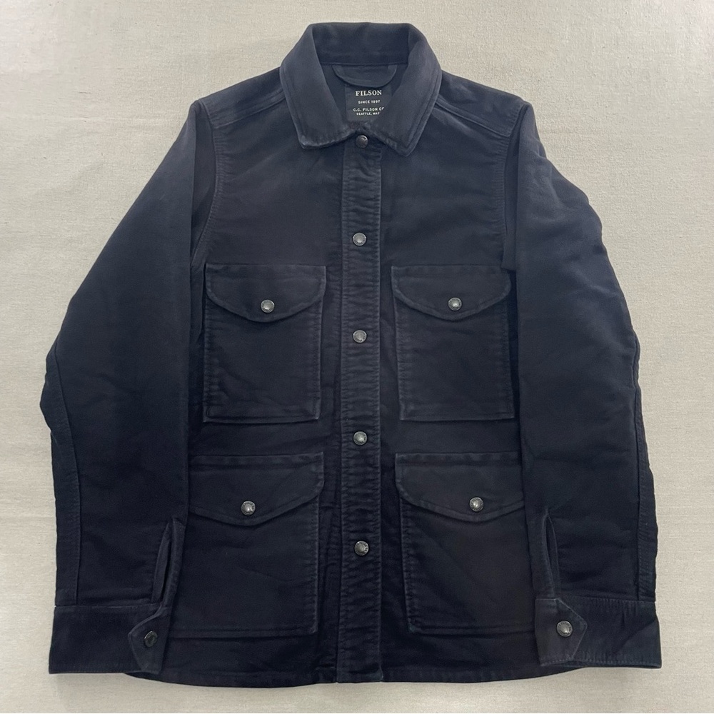 FILSON Women’s Point Hope Moleskin Jac-Shirt Black 20076960 Size XS
